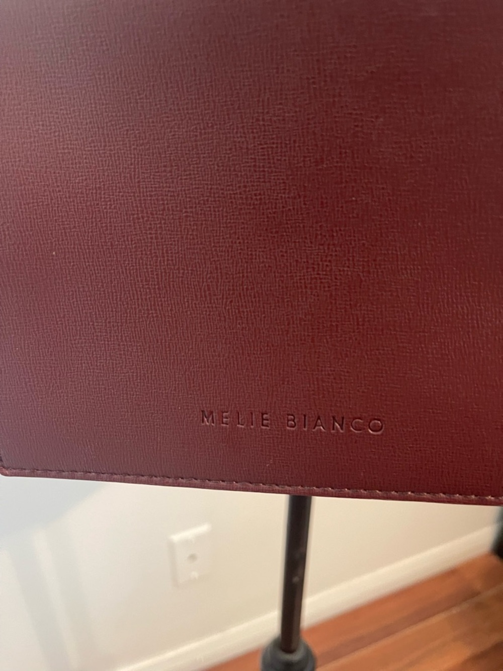 Melie Bianco Wine Red Crossbody with Gold Hardware - Picture 5 of 15